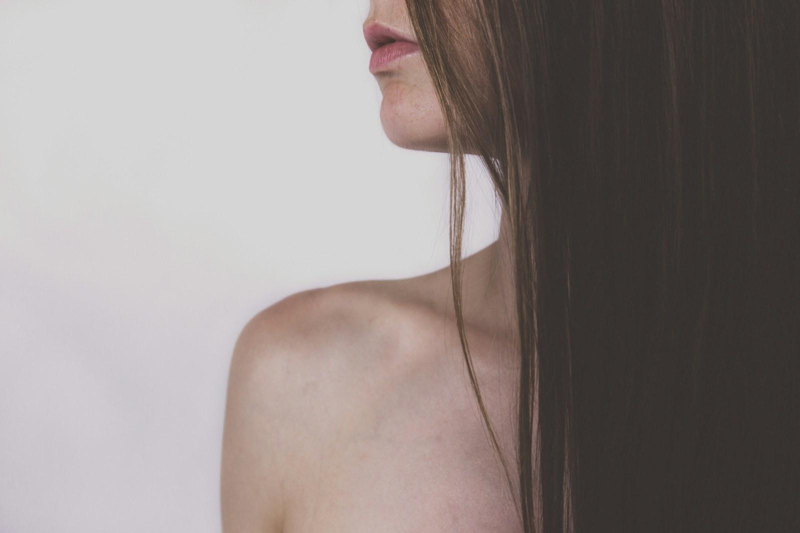Long, glossy, freshly styled hair