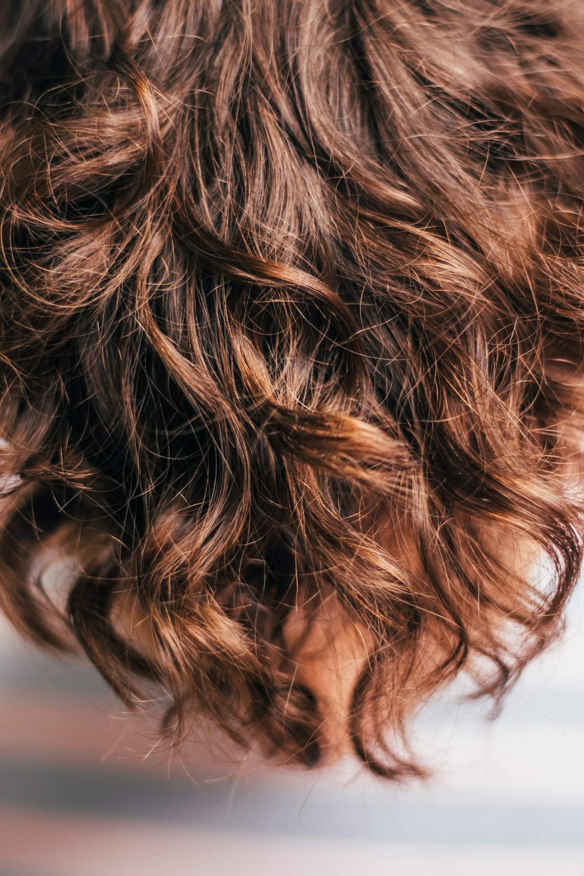 Close detail of coloured hair in two tones